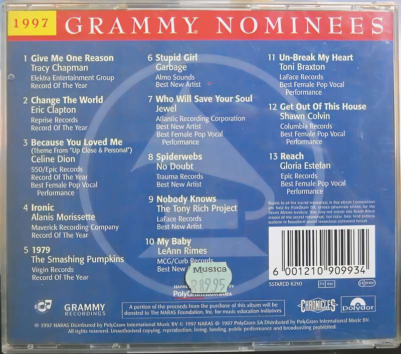 1997 GRAMMY NOMINEES CD
