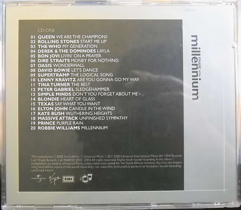MUSIC of the MILLENNIUM CD One