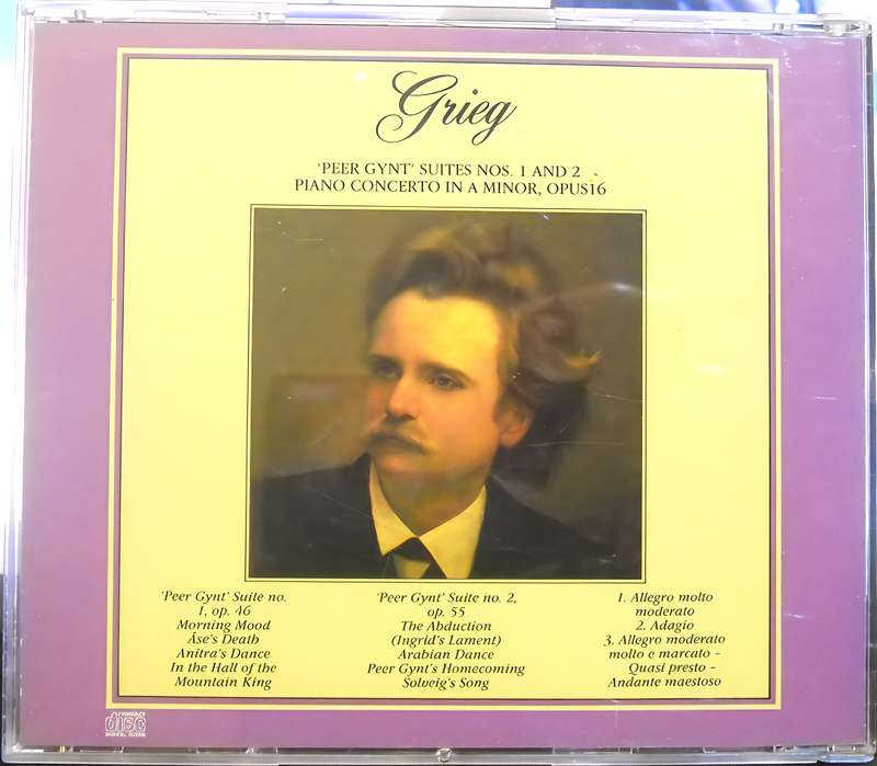 GRIEG: 'peer gynt' & piano concerto CD