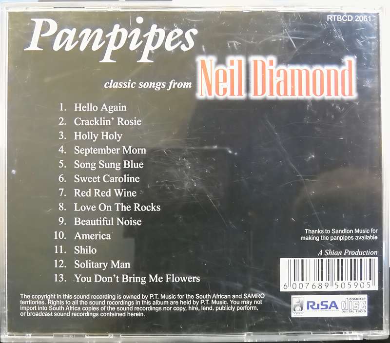 Panpipes NEIL DIAMOND CD