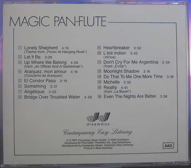 MAGIC PAN FLUTE CD