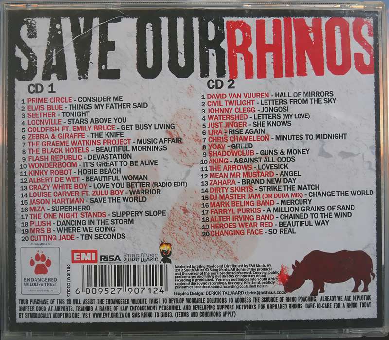SAVE OUR RHINOS 2CD