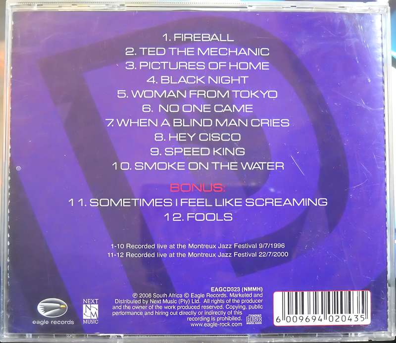 DEEP PURPLE live at Montreux CD