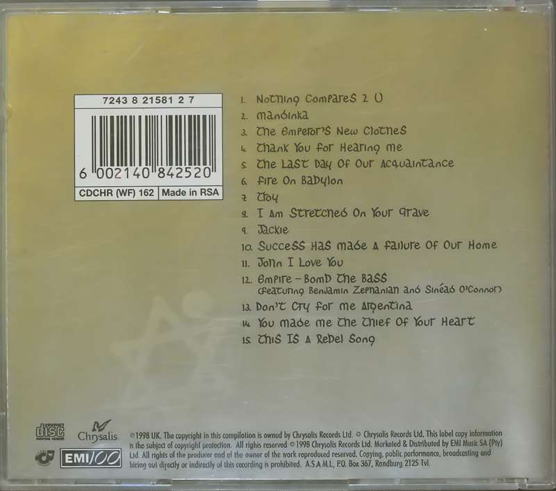 So far ... the best of SINEAD O' CONNOR