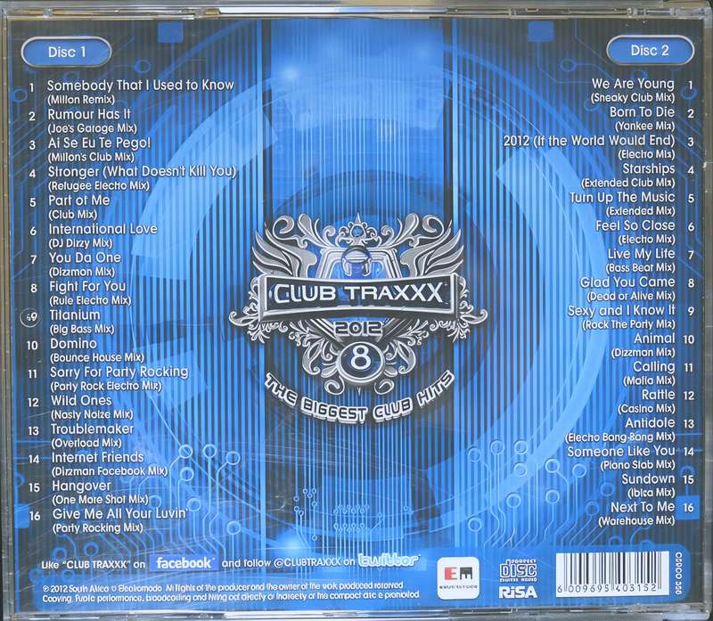 CLUB TRAXXX 2012 vol. 8 CD
