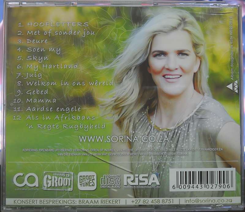 SORINA hoofletters CD