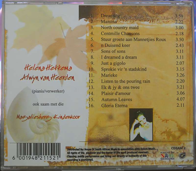 HELENA HETTEMA dreaming CD