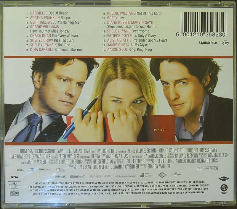 BRIDGET JONES'S DIARY CD