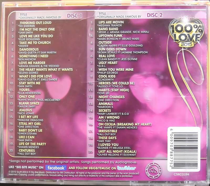 100% LOVE 2015 2CD