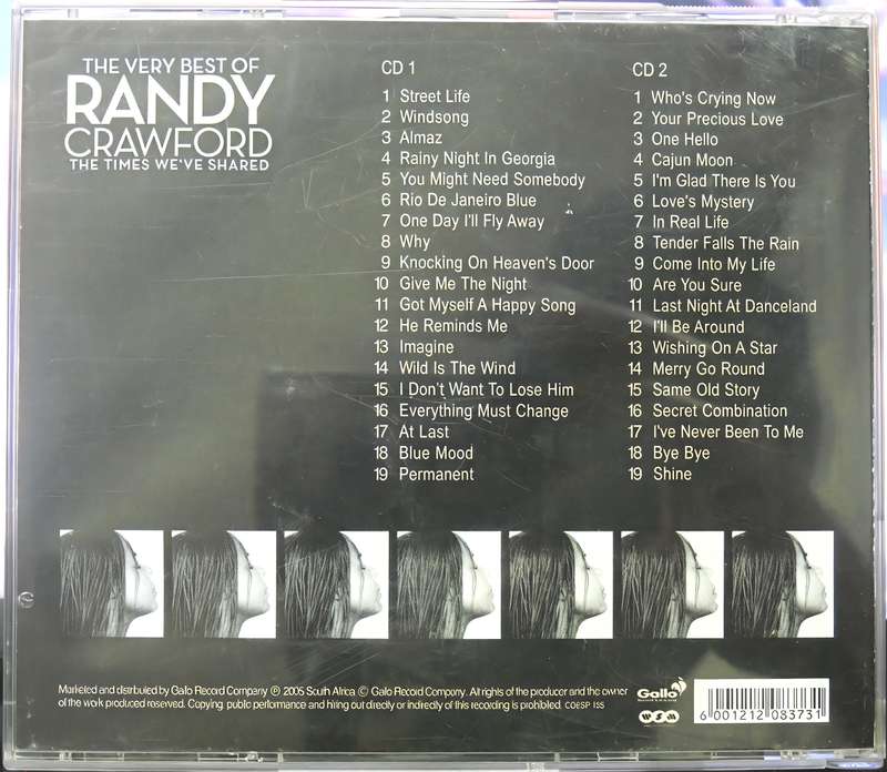 the very best of RANDY CRAWFORD CD