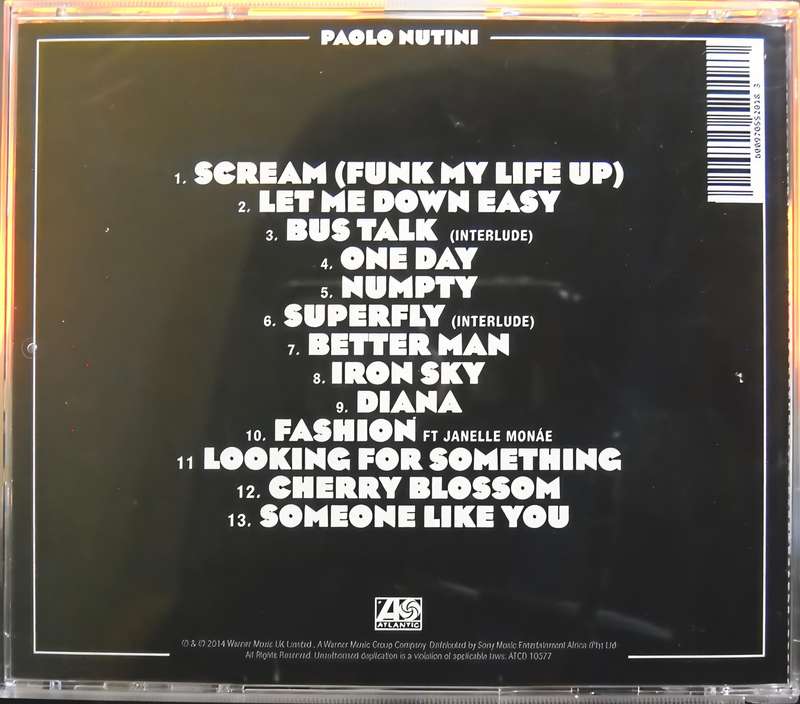PAOLO NUTINI caustic love CD
