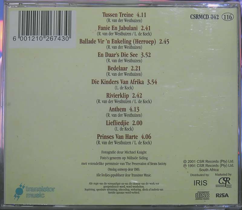 Richard van der Westhuizen & Lochner de Kock: tussen treine CD