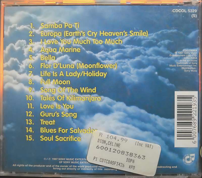 SANTANA the best instrumentals CD