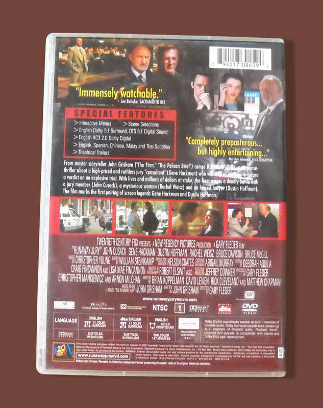 Runaway Jury (DVD) Region 1