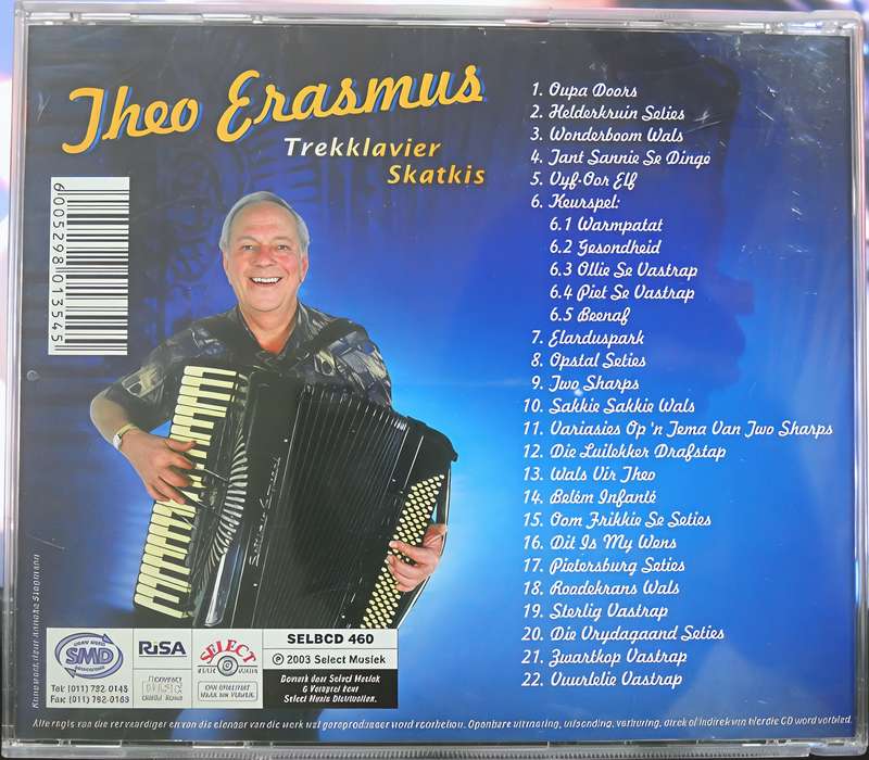 THEO ERASMUS trekklavier skatkis CD