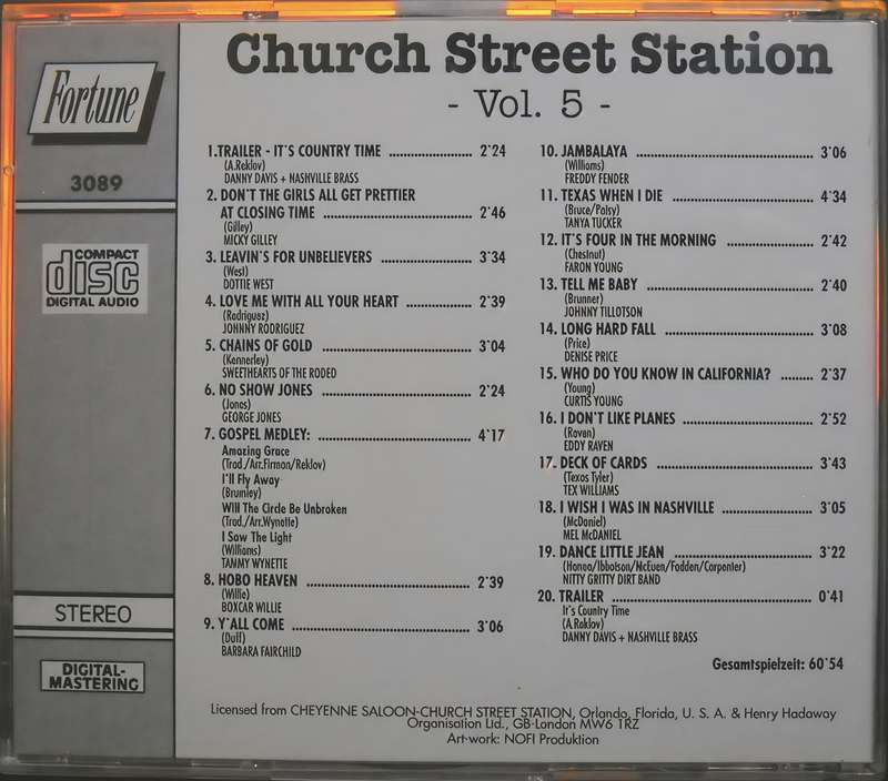 CHURCH STREET STATION vol. 5 CD