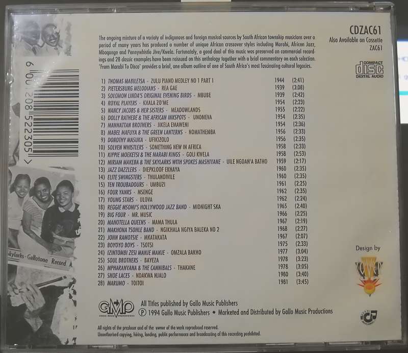 FROM MARABI TO DISCO CD
