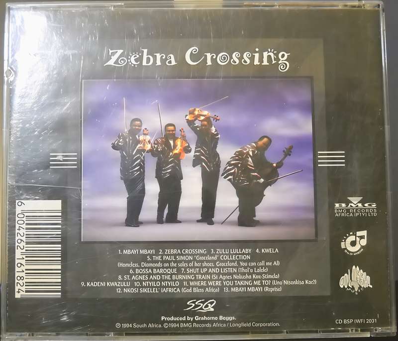 Soweto String Quartet zebra crossing