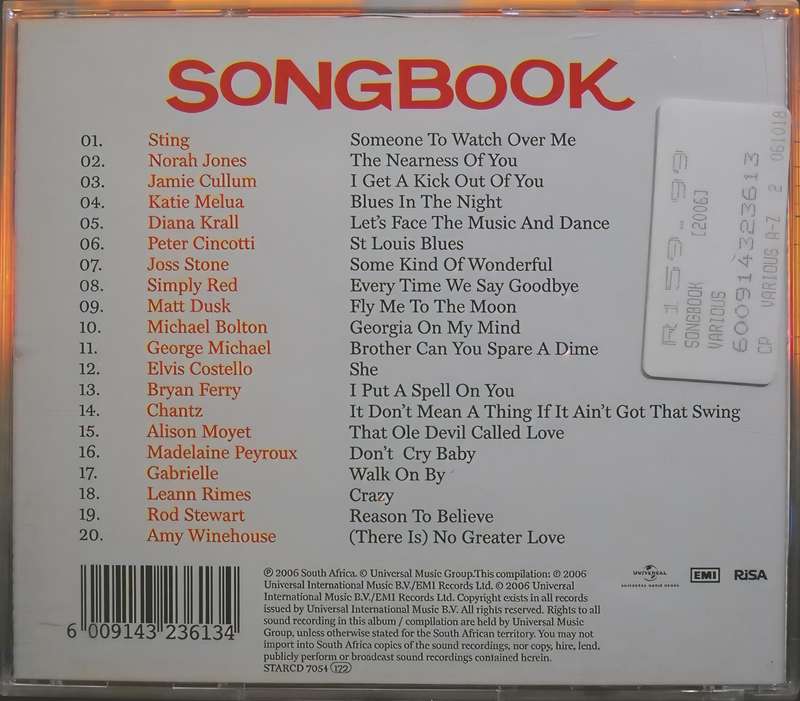 SONGBOOK CD