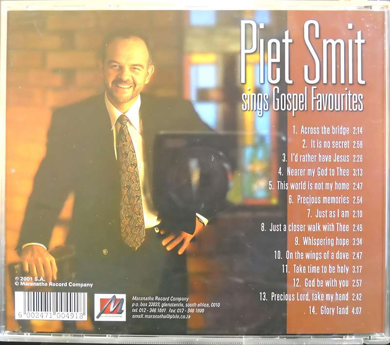 PIET SMIT sings Gospel Favourites CD