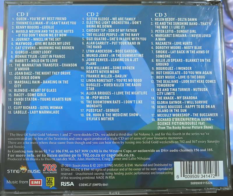 SOLID GOLD vol 4 hits of the 70s 3CD