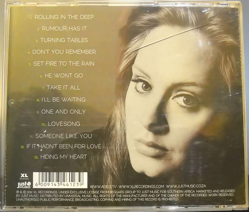 ADELE 21 CD