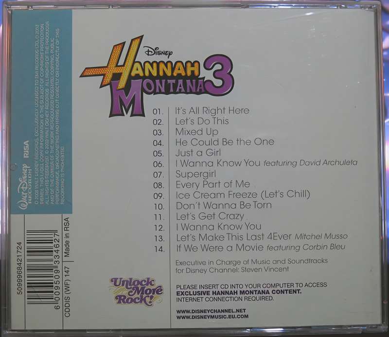HANNAH MONTANA 3 CD