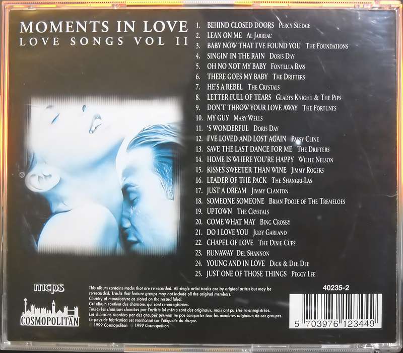 Moments In Love love songs Vol II - Vol 2