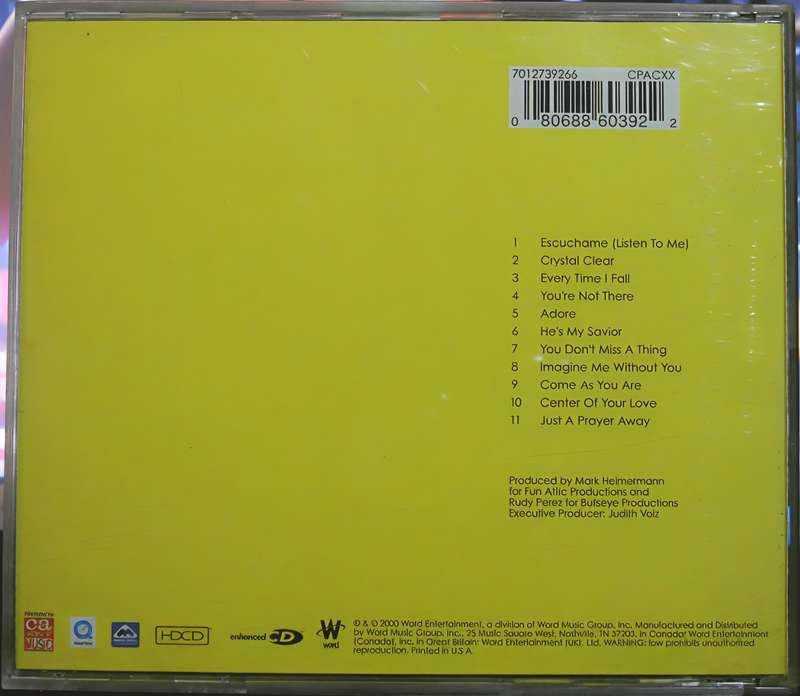 JACI VELASQUEZ crystal clear CD