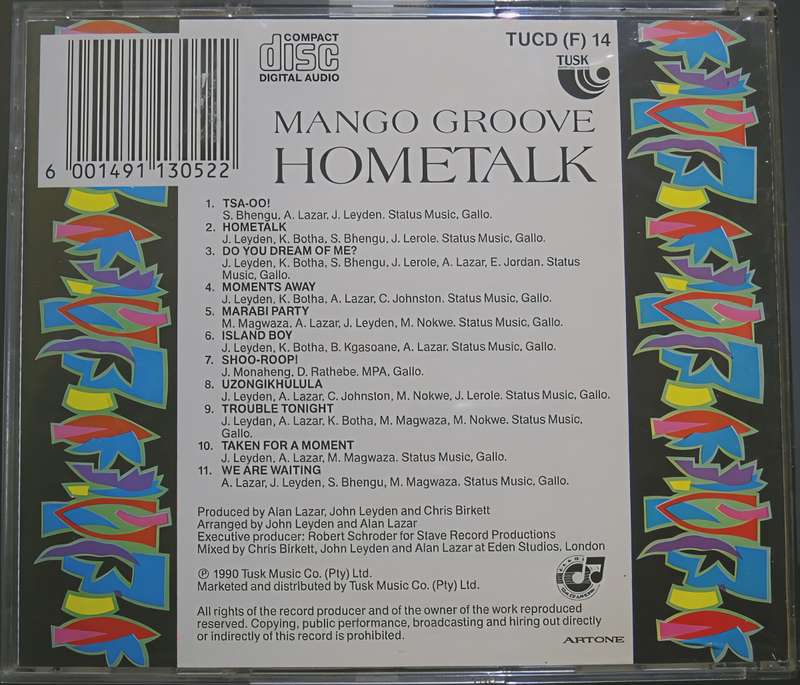 MANGO GROOVE hometalk CD
