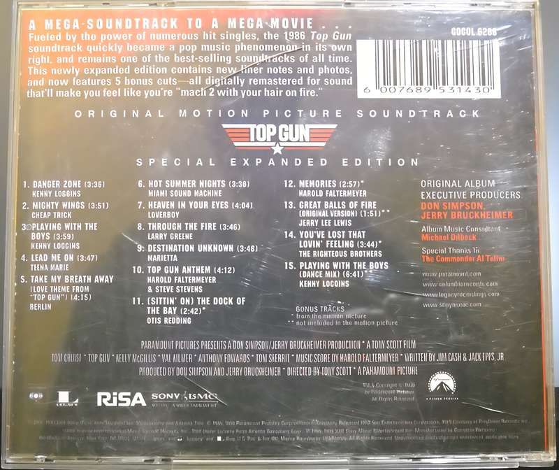 TOP GUN soundtrack CD