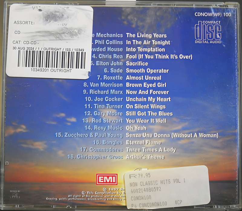 NOW THE CLASSIC HITS VOL 1 CD