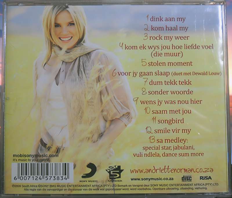 ANDRIETTE dink aan my CD