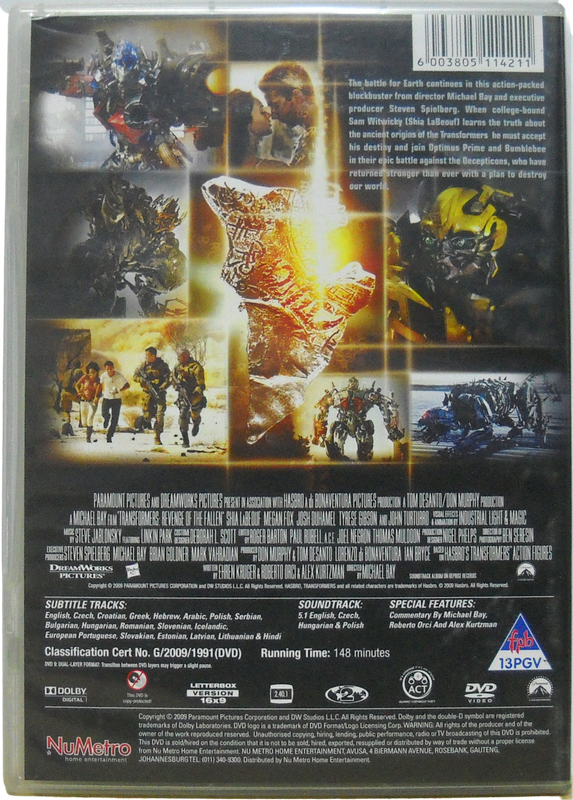 Transformers Revenge of the Fallen (DVD)