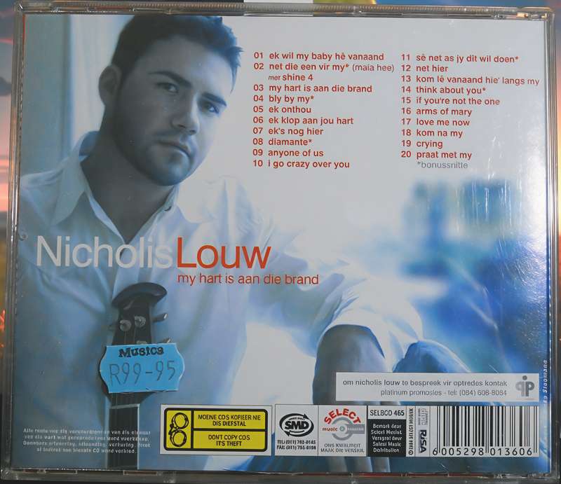Nicholis Louw my hart is ann die brand