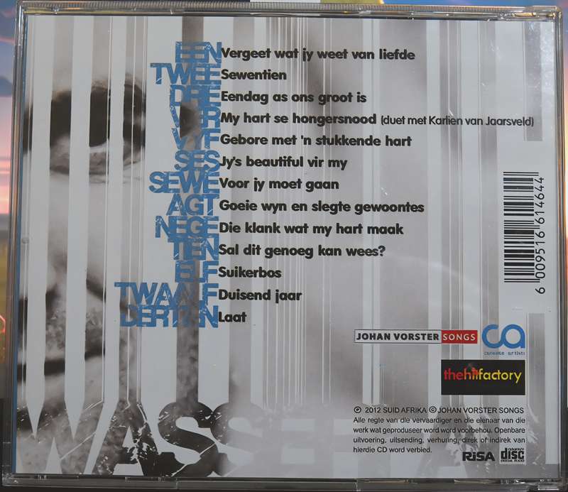 DEWALD WASSERFALL vergeet wat jy weet van liefde CD