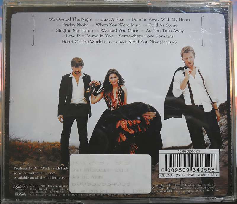 LADY ANTEBELLUM own the night CD
