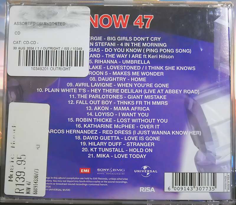 NOW That's What I Call Music 47 CD