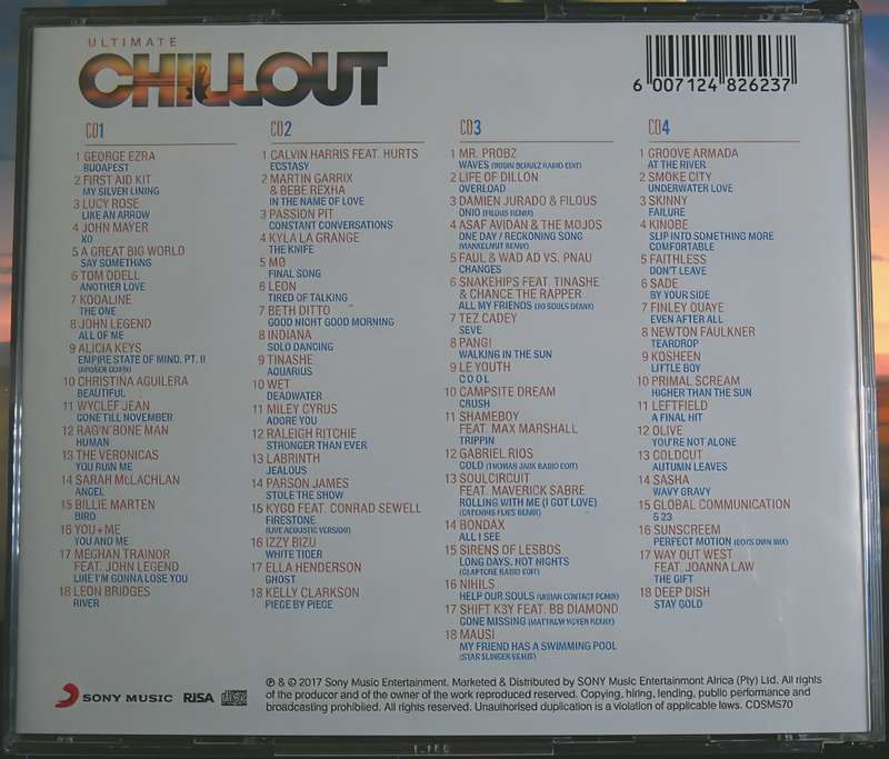 ULTIMATE CHILLOUT music 4CD