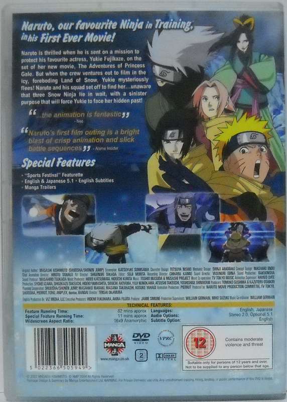Naruto The Movie: Ninja Clash in the Land of Snow (DVD)
