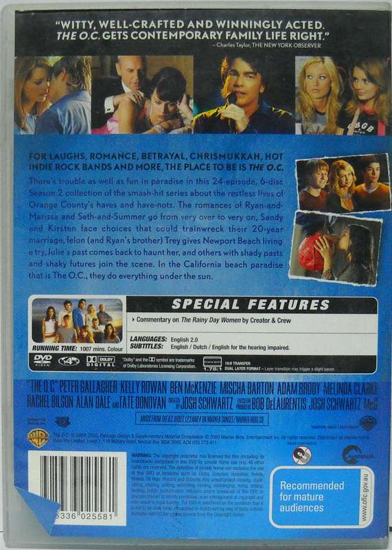The OC Season 2 (DVD) Region 4
