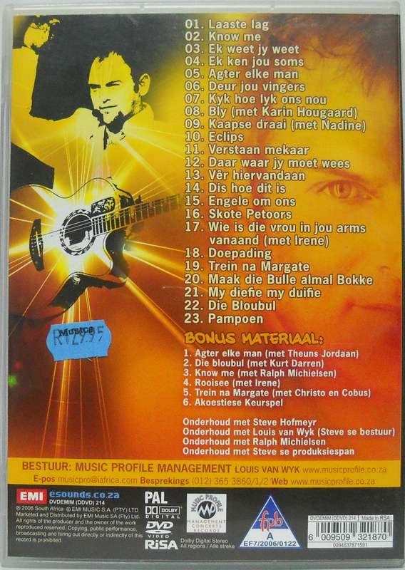 Steve Hofmeyr By Die Sun City Superbowl (DVD)