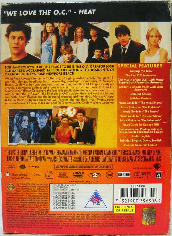 The OC Season 1 DVD