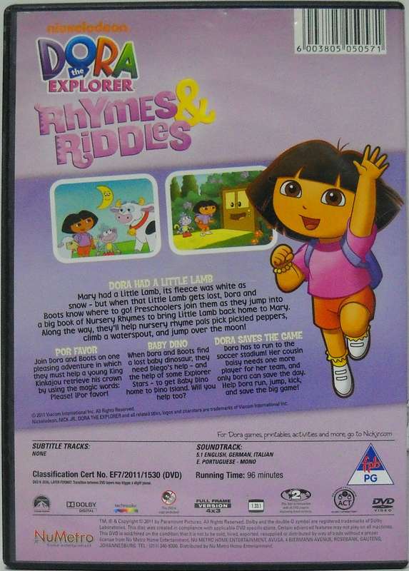 Dora the Explorer - Rhymes & Riddles (DVD)