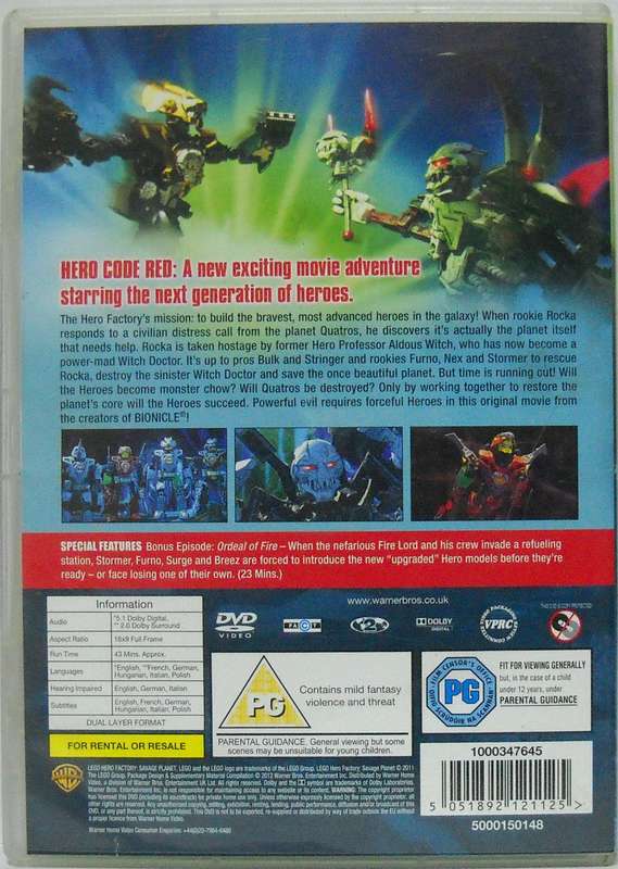Lego Hero Factory - Savage Planet (DVD)