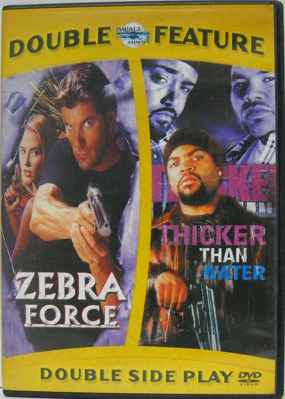Double Feature: Zebra Force + Thicker Than Water (DVD)