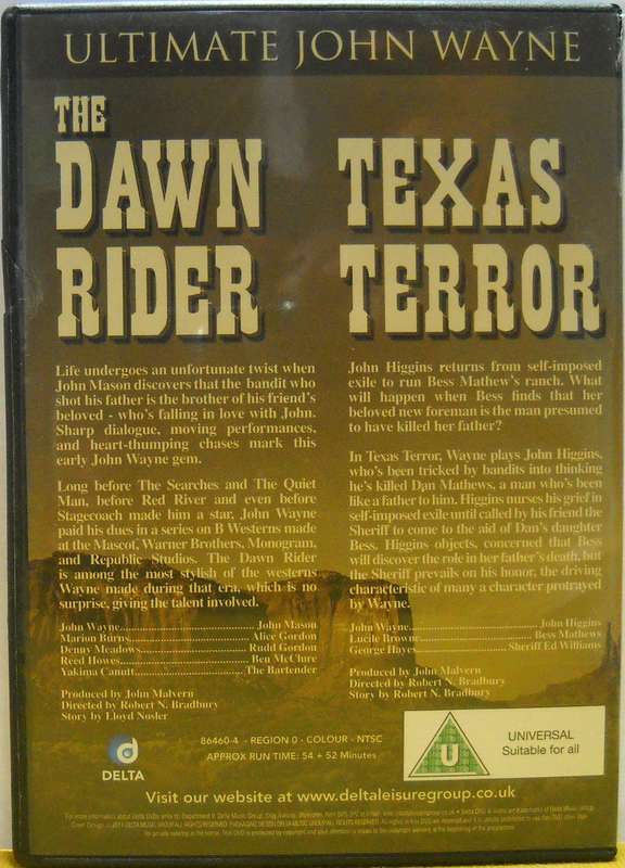 The Dawn Rider and Texas Terror (The Ultimate John Wayne Double Feature) DVD