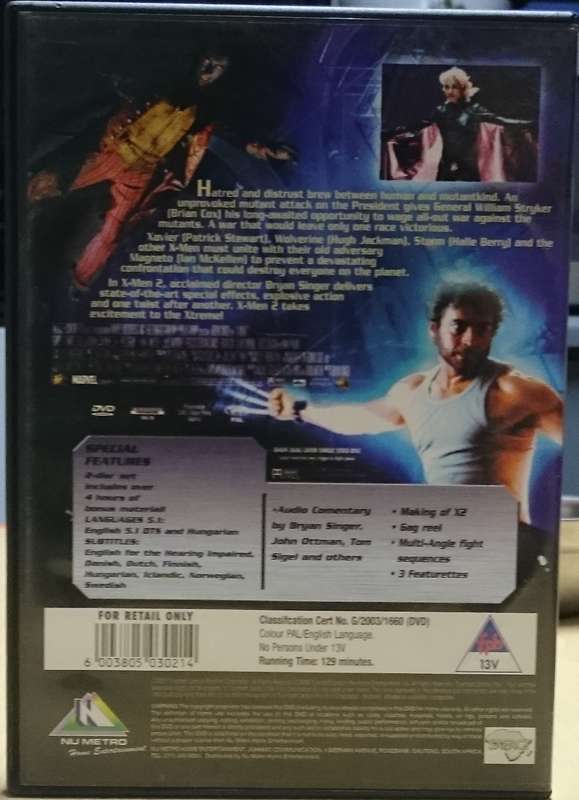 X-Men 2 DVD