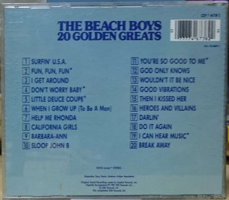 The Beach Boys 20 Golden Greats CD