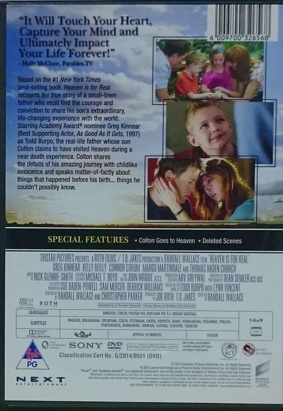 Heaven is for Real DVD
